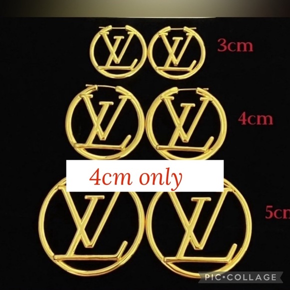 Jewelry - Earrings…Earrings..Gold 4cm LV